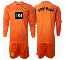 Borussia Dortmund Bramkarskie Koszulka Trzecia dzieci 2024-25 Długi Rękaw (+ krótkie spodenki)